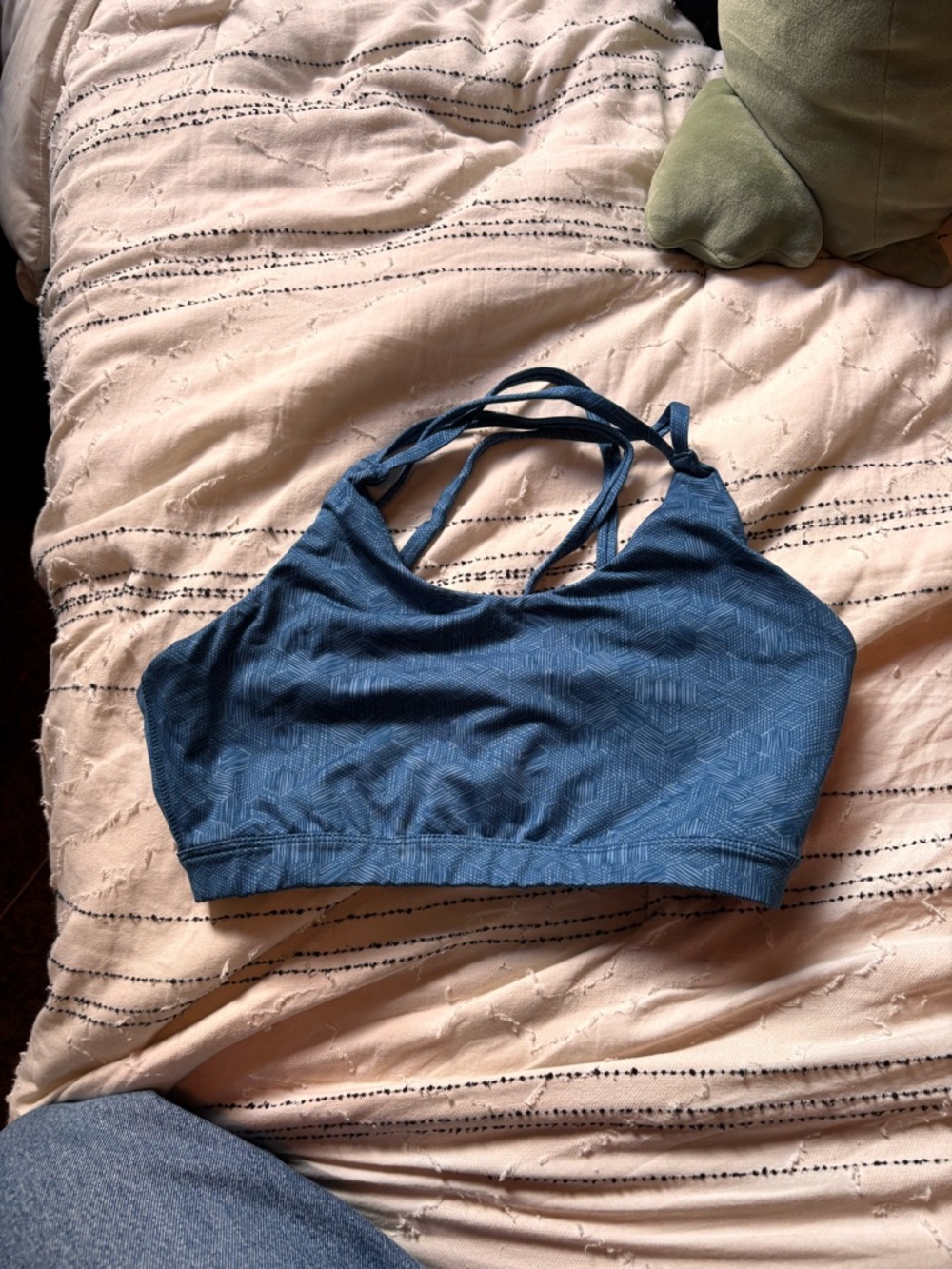 Asics Deep Blue Strappy Women's Sports Bra